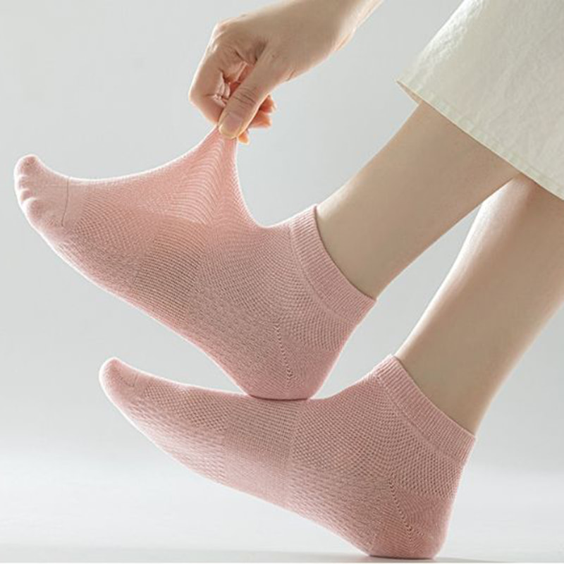 এআই কও অ্যারোমাথেরাপি উপহার বাক্স মহিলাদের জাল শর্ট মোজা