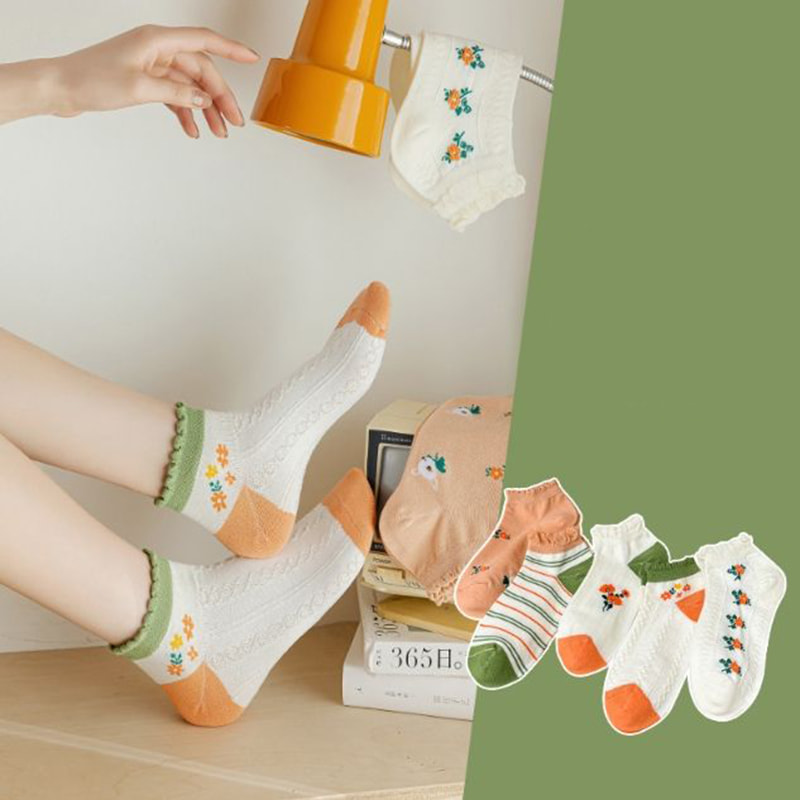 জ্যাকার্ড হোয়াইট ডার্ক প্যাটার্নযুক্ত খাঁটি সুতির মেয়েদের জন্য ছোট মোজা জ্যাকার্ড হোয়াইট ডার্ক প্যাটার্নযুক্ত খাঁটি সুতির মেয়েদের জন্য ছোট মোজা