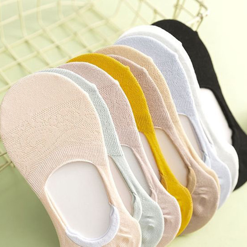 অগভীর ফাঁকা মোজা দিয়ে সলিড কালার উইমেন বোট মোজা অগভীর ফাঁকা মোজা দিয়ে সলিড কালার উইমেন বোট মোজা